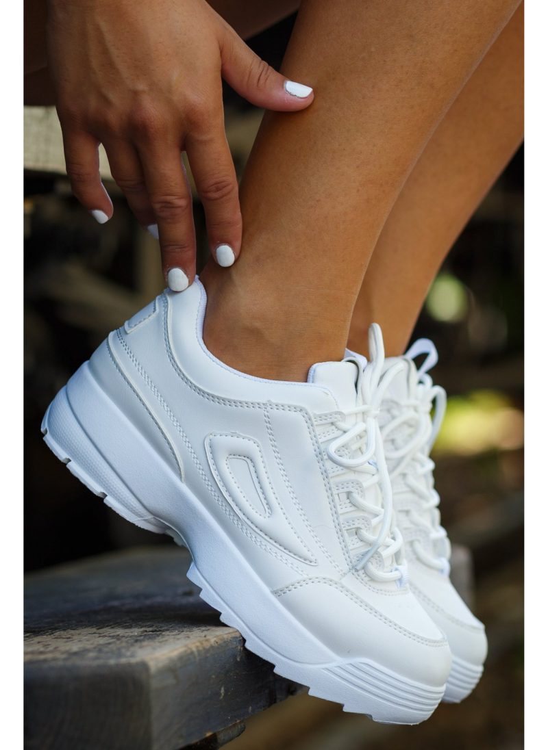 Γυναικείο Sneaker με chunky σόλα  Λευκό