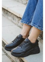 Γυναικεία chunky sneakers σε Μαύρο